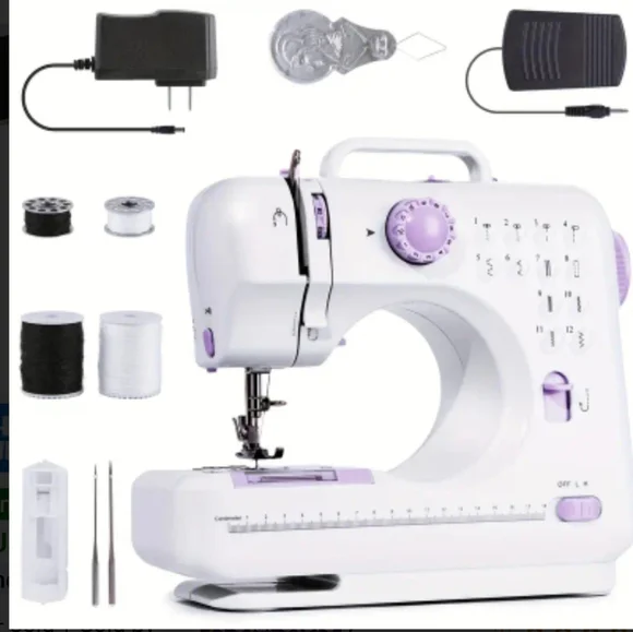 Sewing Machine Purple And White - Picture 4 of 8